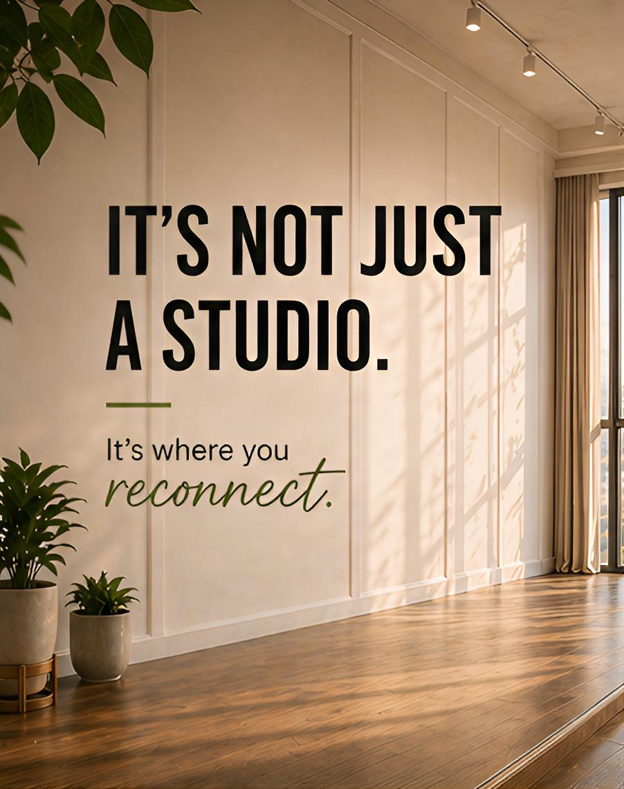 A bright, well-designed studio space